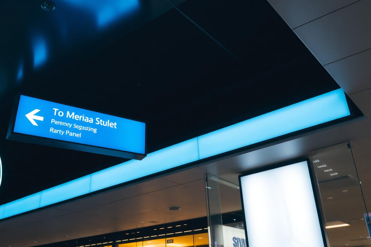Illuminated sign with channel letters