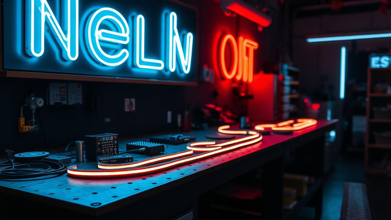 Illuminated signs: LED modules vs. flexible neon