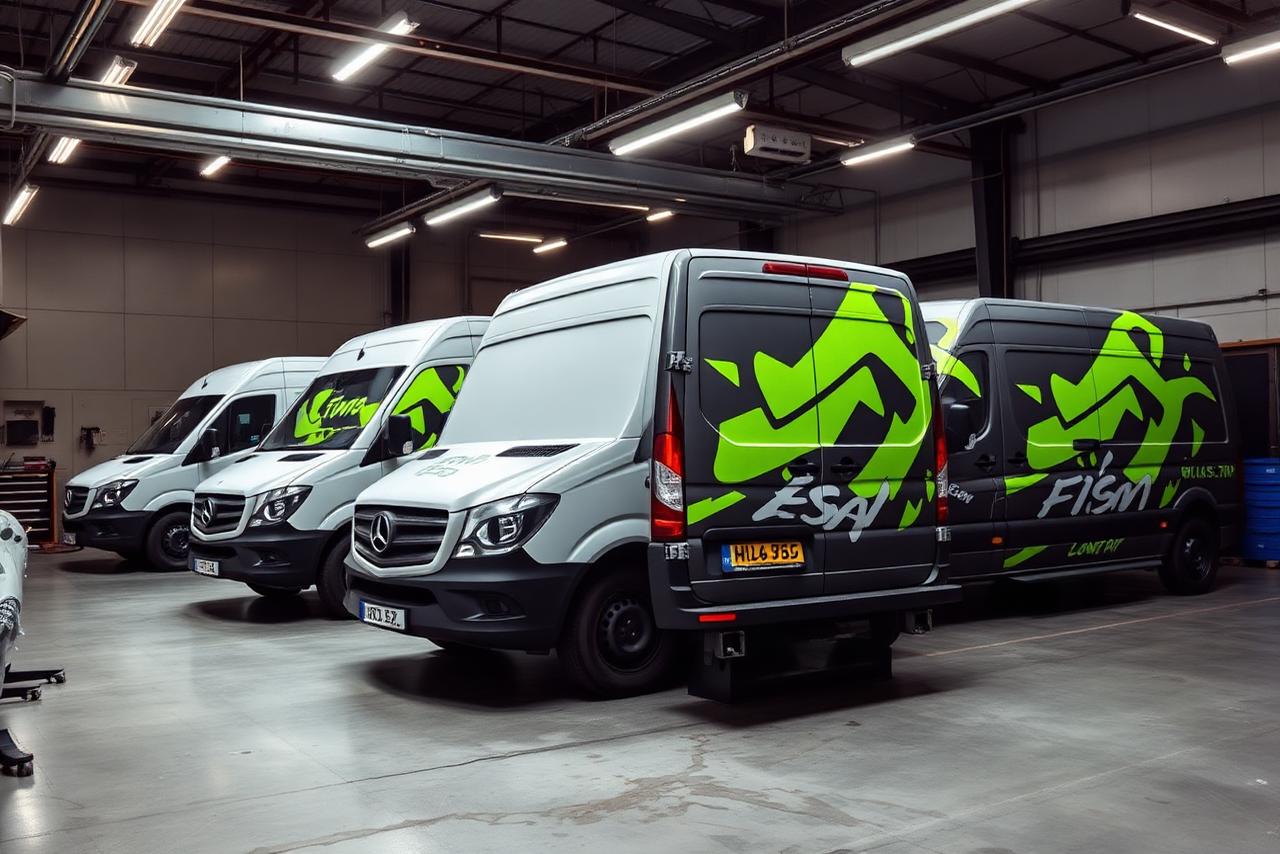 Fleet vehicle wrap produced by LOOP DESIGN ADV